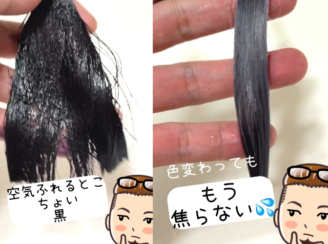ブローネナチュリラカラートリートメント　アッシュブラウン染めてみた