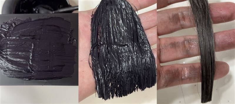 ルプルプエッセンスカラートリートメント「エボニーブラック」3回目染毛