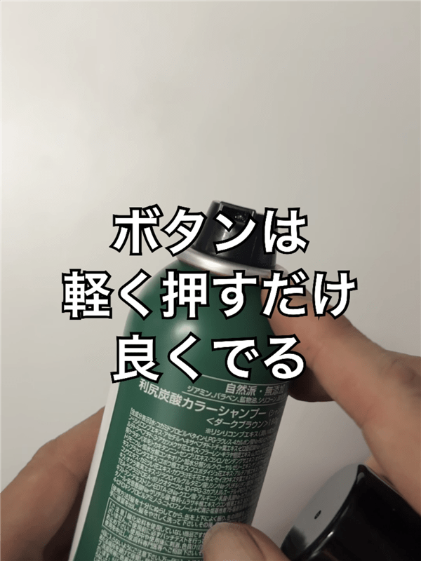 「利尻炭酸カラーシャンプー」体験レビューボタンの確認