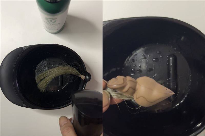 「利尻炭酸カラーシャンプー」体験レビュー2回め染毛の白髪