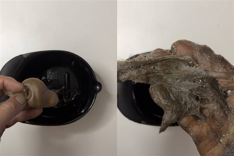 「利尻炭酸カラーシャンプー」体験レビュー4回目のシャンプーの泡立ち