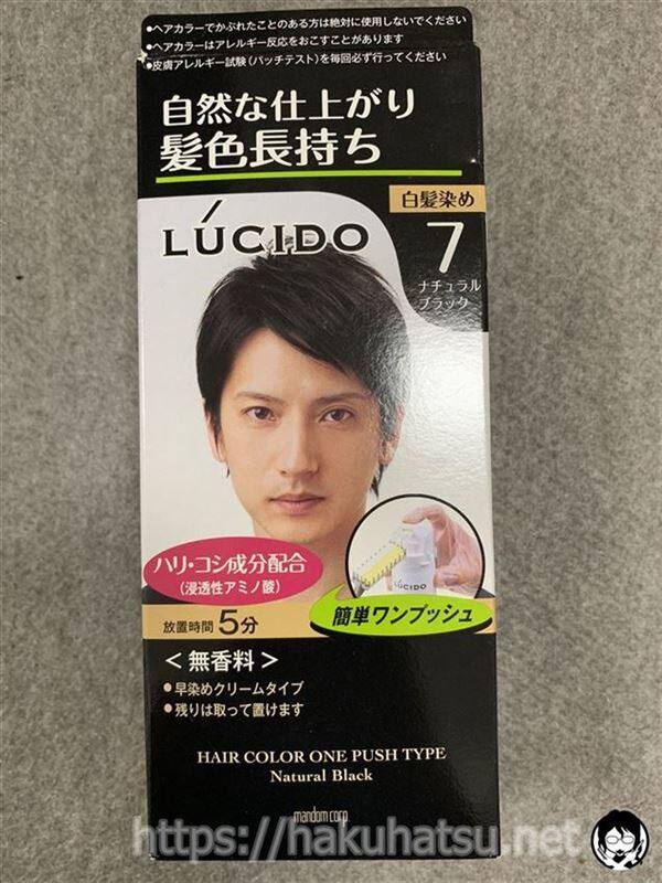 ルシード ワンプッシュケアカラー白髪染め体験