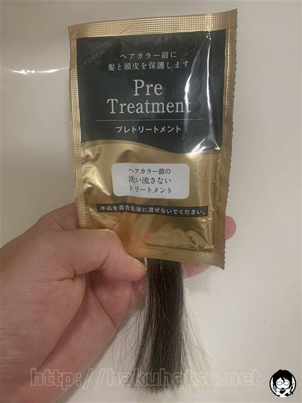 クレオディーテ　クリアリーカラー体験　プレトリートメント