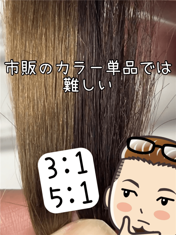 COLORIS(カラリス）オーダーメイドヘアカラー体験レビュー美容師パパのカラー診断結果のカラー剤を使用した解説
