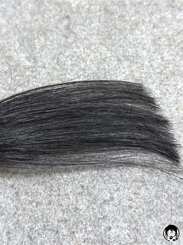 サロンドプロオイルリッチクリームヘアカラー 5BB スタイリッシュブラウンをちらほら白髪に染めた色