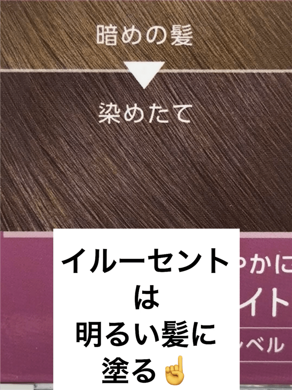 サイオスイルートワイライトバーガンディ　茶髪を染めた色の解説