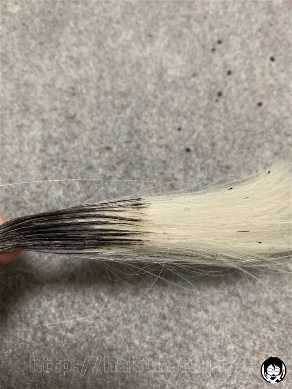 ブローネヘアマスカラ白髪かくし体験レビュー白髪に塗った後
