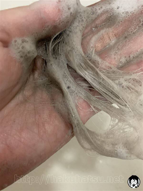 ブローネヘアマスカラ白髪かくし体験レビュー石鹸で流した白髪