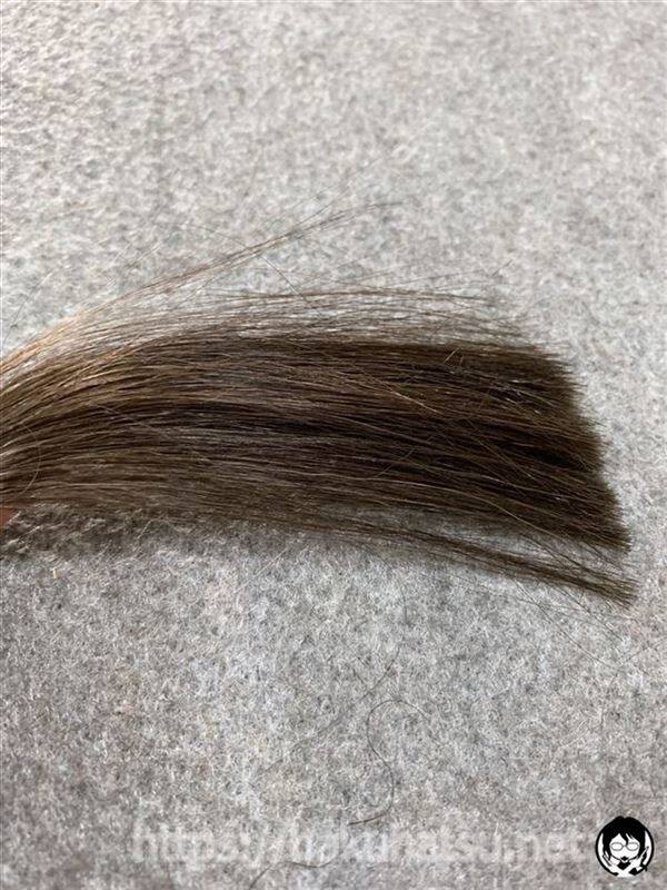 スティーブンノル カラークチュール クリームヘアカラー 8BE ピュアベージュブラウンを白髪に染めた色