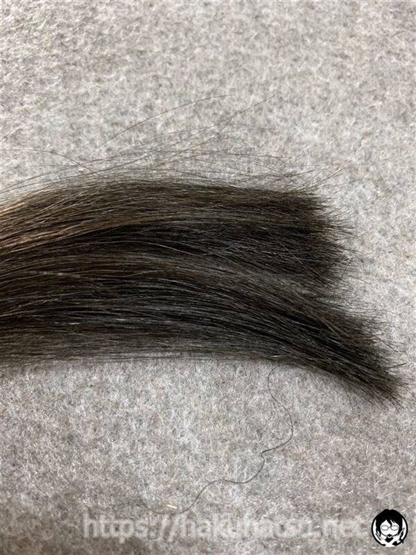 スティーブンノル カラークチュール クリームヘアカラー 7A ライトアイスブラウンを白髪に染めた色