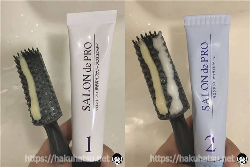 サロンドプロ 無香料ヘアカラー メンズスピーディ 白髪染め体験