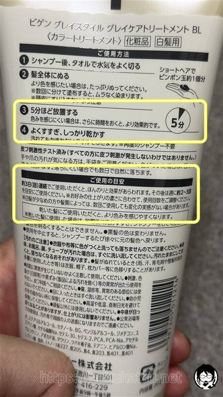 ビゲン グレイスタイル グレイケアトリートメント体験