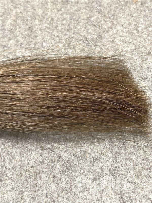 ハイステップヘアカラートリートメント　ダークブラウンで白髪を染めた色