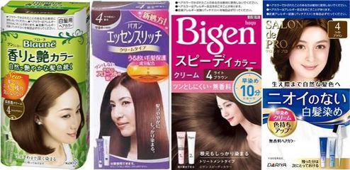 第1世代の白髪染め ブローネ 香りと艶カラー パオン ビゲン スピーディカラー サロンドプロ 無香料ヘアカラー早染め