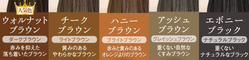 ルプルプエッセンスカラートリートメントの色ネーミング