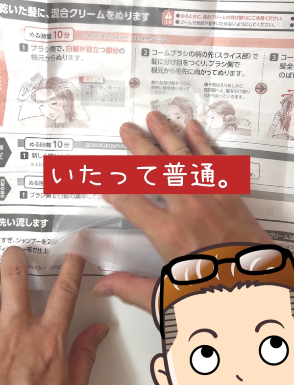 ビゲンリピカラー 説明書の手順はいたって普通