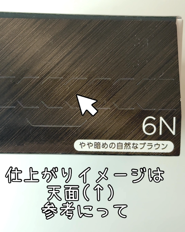 ビゲンリピカラー 6N 仕上がりイメージは天面参考