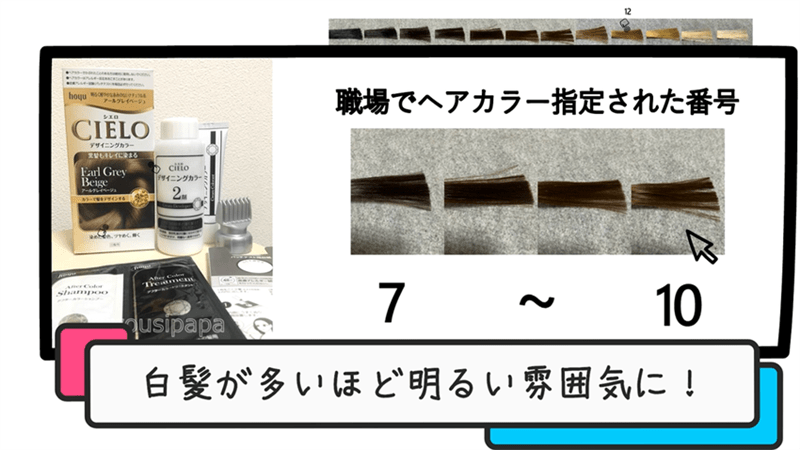 シエロデザイニングカラー定性・定量データ分析と解説職場で明るさ指定された番号